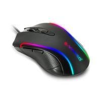 Mouse Gaming 3200DPI Yang Dapat Diprogram untuk Komputer PC Lampu LED RGB Kabel Optik Mouse Gaming 7D