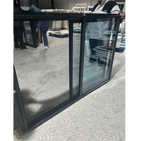 Ventanas de vidrio personalizadas de fábrica Ventana deslizante horizontal de aluminio Rotura térmica Ventana deslizante de aluminio Diseño moderno para el hogar