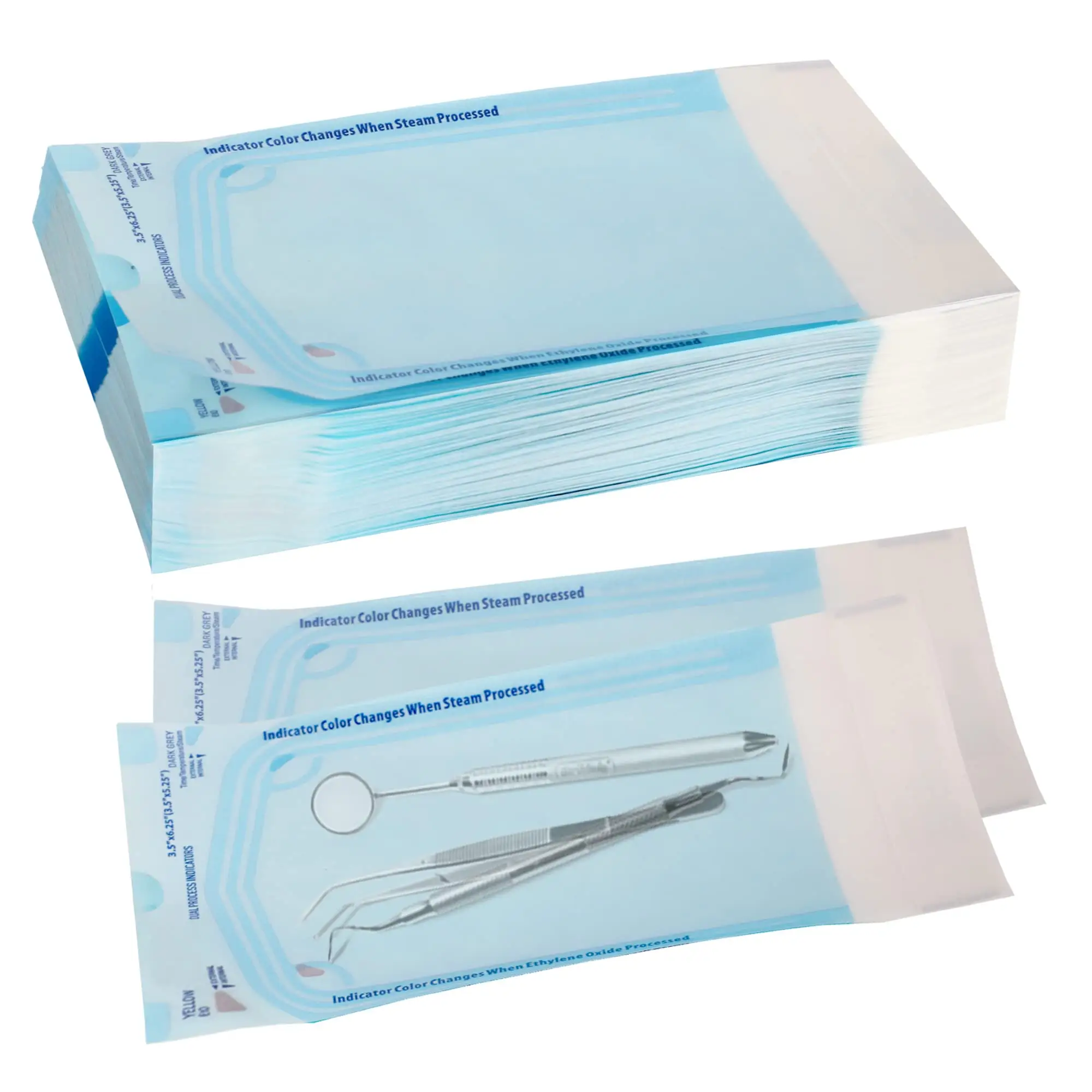 Sterilization Pouches for Dentist Tools Dental Tattoo Nail Self Seal Sterilization Flat Reel Pouch Sterilization Pouches Bags