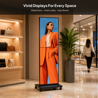 Display LED Pieghevole P1.53 per Interni, GOB 640x1920mm Ultra HD, Controllo WiFi, Segnaletica Digitale per Negozi e Centri Commerciali