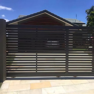 Cancelli scorrevoli in alluminio di alta qualità, resistenti, da 6 piedi, verniciati a polvere, per vialetti, con design di sicurezza e automazione elettrica per l'ingresso. - Product Image 2