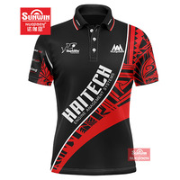 Personnalisé votre propre conception impression sublimée polos de golf hommes jeunes t-shirt polo à manches courtes