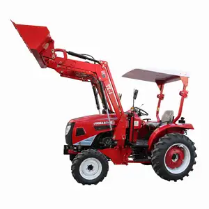 Jinma-tractor agrícola chino 4wd 45hp, mini tractores de granja, cargador frontal en venta en europa