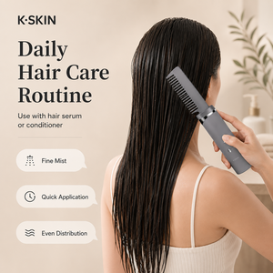 K-SKIN Smart Hair Growth Device, Ultrasonic Atomization Scalp Massage <b>Brush</b> Deep Nutrient Penetration Anti Frizz <b>Smooth</b> Hair - Product Image 4