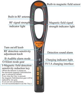 <span class=keywords><strong>Raksa</strong></span> 021เครื่องตรวจจับมือถือเครื่องติดตามตำแหน่ง GPS HK007 HK809แบบไร้สายมีสายเครื่องสแกนสัญญาณกล้องซ่อน - Product Image 3