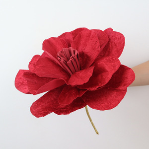 Arreglo Floral Artificial de Peonías de Franela Personalizado, Antibacteriano, Reutilizable, Reciclable, Hecho a Mano, para Navidad y Bodas - Product Image 4
