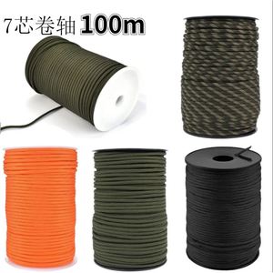 รอกพาราคอร์ด DIY 100 เมตร 7 แกน โพลีโพรพิลีน เชือกเอาตัวรอดกลางแจ้ง ทนทาน สำหรับตั้งแคมป์ ปีนเขา อุปกรณ์ฉุกเฉิน แบบกำหนดเองได้ - Product Image 4