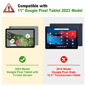 Étui en cuir mince Folio Stand Tablet Case avec porte-crayon Support de charge Haut-parleur Dock Cover For Google <span class=keywords><strong>Pixel</strong></span> <span class=keywords><strong>Tab</strong></span> - Product Image 2