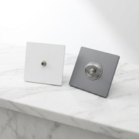 Prise murale TV BENDI C46 norme européenne 86, encastrée, sortie satellite CATV, panneau PC blanc/gris, 16A, IP20, pour maison/hôtel