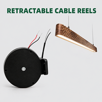 Mella – Luminaire suspendu avec enrouleur de câble rétractable, organisateur de câbles, enroulement automatique, accessoire pour plafonnier