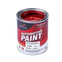 Diluant en polyuréthane à perles rouges en cristal 1K Plusieurs couleurs disponibles Forte sensation de scintillement Bonne adhérence Peinture en aérosol pour voiture