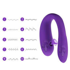 Scatola personalizzata gratuita aspirante Dildo vibratore giocattoli sessuali per le donne G stimolatore di clitoride con telecomando a forma di U adulto Sexo - Product Image 2
