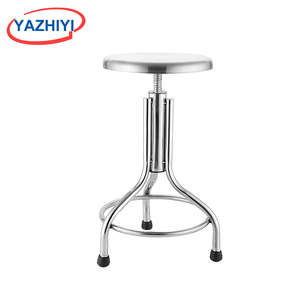 <span class=keywords><strong>Tabouret</strong></span> rond réglable en hauteur en acier inoxydable 304, design <span class=keywords><strong>industriel</strong></span>, avec <span class=keywords><strong>vis</strong></span> de levage et pivotant, pour hôpital, école, atelier - Product Image 1