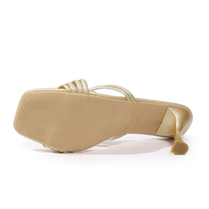Nouvelles <span class=keywords><strong>Sandales</strong></span> Sexy à Talons Hauts pour <span class=keywords><strong>Femme</strong></span>, Style Mode, Double Bride en X et Double Bride sur le Dessus, Bout Plat, Talon Fin XiaoJ04 - Product Image 6
