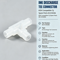 Connecteur en T de décharge d'encre compatible KGK KB-HCN0386 – Pièces de rechange CIJ