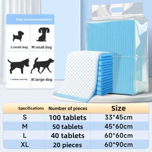 Coussinets absorbants universels en film PP non tissé et pulpe de cellulose, épais et anti-urine pour chiens et chats, pour l'apprentissage de la propreté et les soins. - Product Image 4
