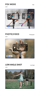 <span class=keywords><strong>2025</strong></span> Sản Phẩm Mới L19 Xách Tay Có Thể Điều Chỉnh Ảnh Tự Sướng Thanh Gimbal Ổn Định 70Cm Ổn Định Chân Máy Đứng Cho Quay Video - Product Image 6