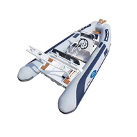 CE 14ft Aluminium Rib Boat 420C Bateau Gonflable Embarcaciones Électrique Petit Bateau Mini Lancha 420DL