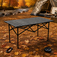 Table pliante légère en acier personnalisée, facile à monter, durable pour pique-nique, événements sportifs et camping