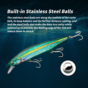 SNEDA 18cm 83g Flottant 3D Bionic Fish Eye Treble Hook avec leurre lourd, appât artificiel, leurres de pêche - Product Image 6