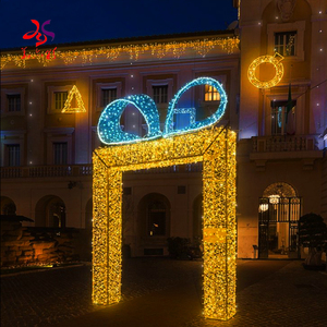 ODM-luces de modelado decorativas personalizadas, iluminación 3D de lujo preiluminada, exquisita, impermeable, con motivo de caja de regalo de Navidad - Product Image 6