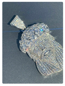 Pendentif personnalisé en moissanite et diamant, en argent sterling 925, bijoux hip-hop, collier tendance, breloque - Product Image 6