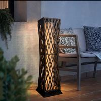 Luces Solares para Exteriores, Jardín, Patio, Terraza, Iluminación LED Solar Decorativa de Acero Inoxidable, Impermeable IP65