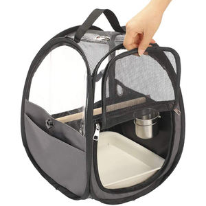 PVC şeffaf kuş taşıyıcı kafes taşınabilir <span class=keywords><strong>Pet</strong></span> kuşlar papağan seyahat çantası - Product Image 3