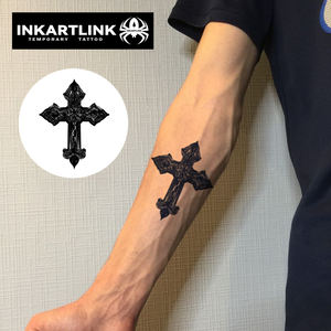 Tatuaje Temporal Personalizado INKARTLINK, Dura 15 Días, Tatuaje Semipermanente de Jugo Herbario Negro para <span class=keywords><strong>Brazo</strong></span>, Hombre <span class=keywords><strong>y</strong></span> Mujer - Product Image 2