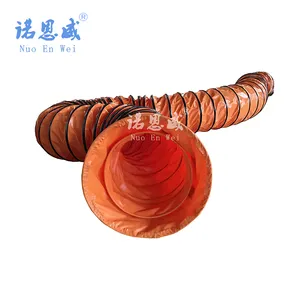 400mm 16'' 5m/piece High Quality Pvc Air Flexible Duct For Industrial