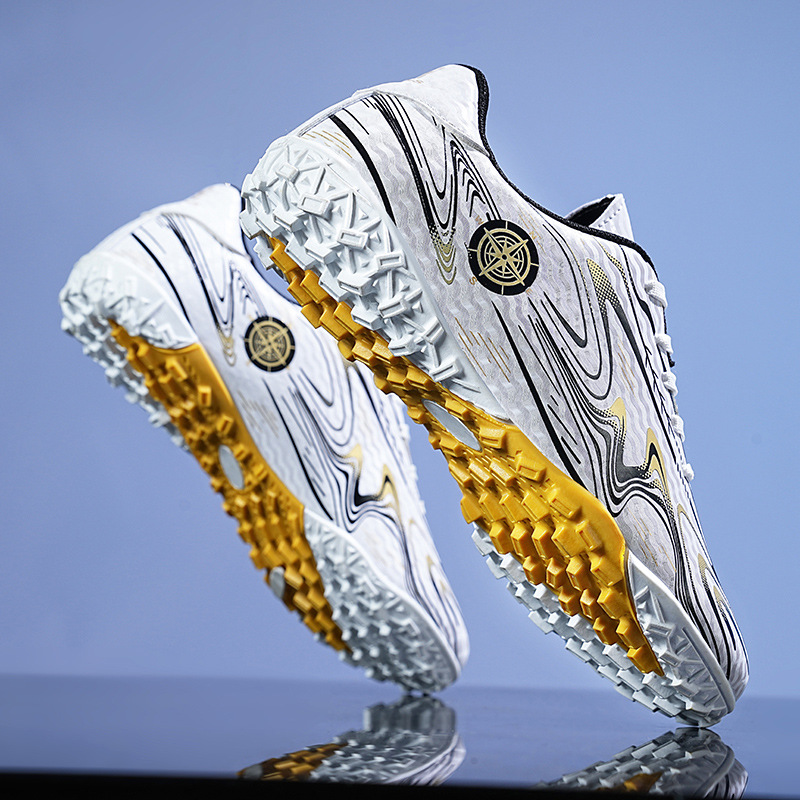 White & Gold Turf Studs