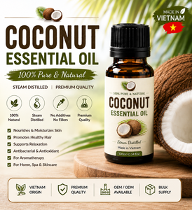 Vietnamese <b>Coconut</b> <b>Essential</b> <b>Oil</b> 100% Pure Natural <b>Essential</b> <b>Oil</b> Natural Sweet <b>Coconut</b> Aroma - Product Image 2