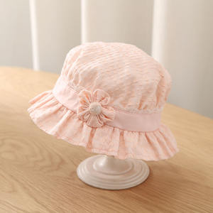 Chapeau seau de soleil en coton mignon pour nouveau-né garçons infantile ours casquette de Baseball Protection UV pour bébé de <span class=keywords><strong>0</strong></span> à 8 <span class=keywords><strong>mois</strong></span> - Product Image 5