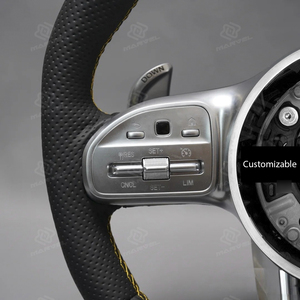 Pour Mercedes Benz AMG volant en cuir Nappa marque jaune boutons chromés Plug & <span class=keywords><strong>Play</strong></span> pour les modèles 2006-2024 Options multicolores - Product Image 4