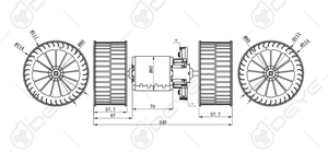 Moteur de ventilateur universel, ap02 0028308408 0130063602, pour BENZ <span class=keywords><strong>ACTROS</strong></span> - Product Image 4