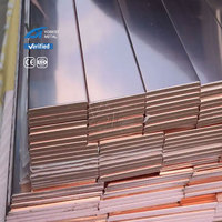 Barre plate en cuivre pur 99,9% 2-60mm Prix C11000 Barres plates en cuivre 25x3mm C12200 Barre omnibus en cuivre