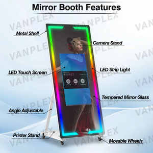 Cabina <span class=keywords><strong>de</strong></span> Fotos Digital <span class=keywords><strong>de</strong></span> Cristal Mágico <span class=keywords><strong>de</strong></span> 65 Pulgadas <span class=keywords><strong>para</strong></span> <span class=keywords><strong>Eventos</strong></span> y Fiestas, Espejo <span class=keywords><strong>para</strong></span> Selfies <span class=keywords><strong>para</strong></span> Momentos Inolvidables - Product Image 2