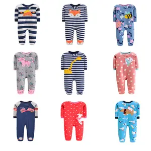 Yiwu Yiyuan Garment baby cotton rompers Cartoon printing baby clothes romper boys Zipper style baby boy rompers 3 to 6 months