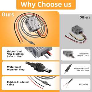Pour Starlink Gen 3 12V-30V 57V 4.5A DC à DC Booster Converter avec pince crocodile pour Starlink Gen3 <span class=keywords><strong>V3</strong></span> Step-Up Power Adapter - Product Image 5