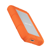 Hdd portabel 1TB 500GB, wadah Aluminium dengan penutup silikon Anti guncangan Casing Hard disk Drive