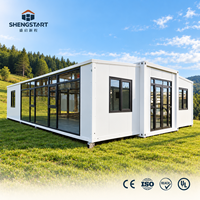 Maison conteneur préfabriquée extensible prête à vivre 20ft 40ft entièrement finie avec cuisine et salle de bain