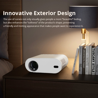 Mini vidéoprojecteur 1080P compatible 4K, Android 11, Pico, courte focale, portable, extérieur, LED, 4000 lumens, projection 3m