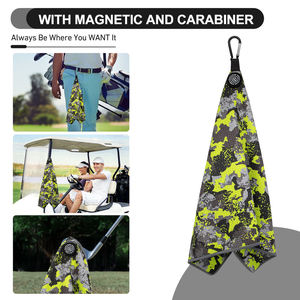 Custom Design Print Microfiber Magnet <b>Golf</b> <b>Towel</b> Sublimated Magnetic <b>Golf</b> <b>Towel</b> With Clip - Product Image 4
