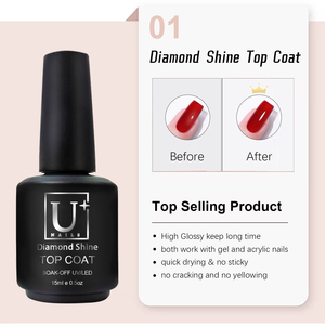 Gel de finition super brillant pour ongles, fournisseur chinois de marques privées, gel de finition haute brillance pour usage en salon - Product Image 6