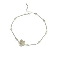 Nouveau Collier Ras-du-Cou Haut de Gamme pour Femme, Style Français, avec Perles Imitation Fleur Délicates et Chaîne Sportive pour Fête 2026