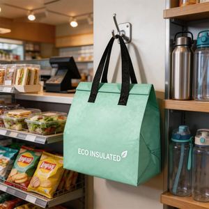 Sac isotherme promotionnel personnalisé avec logo, réutilisable, en non-tissé, pour le transport de repas, vente en gros - Product Image 2