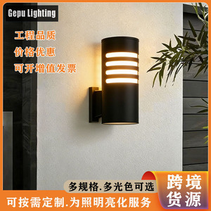 Applique murale LED extérieure E27 en aluminium à double tête, modèle GP G114 pour balcon, véranda, jardin - Product Image 5