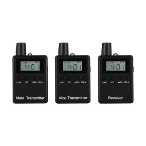 Kaya Age dupleks perangkat transmisi audio nirkabel 2.4G sistem audio terpandu dua arah untuk mengajar/pelatihan/kegiatan gereja/tur