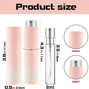 Flacon portable triangulaire en ABS de 10 ml pour parfum et huiles essentielles, avec logo personnalisé, luxe, voyage, rechargeable, pompe pour soins personnels et beauté - Product Image 3