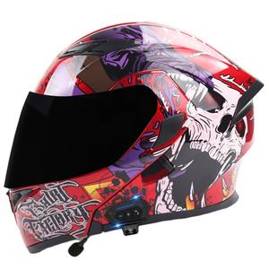 Casco de Motocicleta Integral con Doble Lente para Intercomunicador Bluetooth y Características de Cobertura Completa - Product Image 3